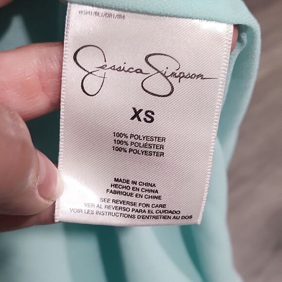 Jessica Simpson Pleated Gypsy Mint Midi Skirt - Picture 7 of 7